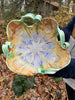 Leaf  bowl Tlb5 curly vines 10 1/2” D