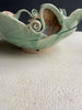 Leaf  bowl Tlb5 curly vines 10 1/2” D