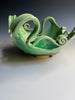 Leaf  bowl L5 curly vines 10 1/2” D