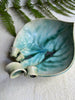 Leaf  serving plate SL4 curly stem 7 1/2”L