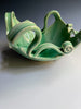 Leaf  bowl L5 curly vines 10 1/2” D