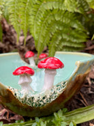 Ceramic art with mushrooms 