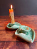 Leaf  candlesticks scs1 each 4 1/2” L