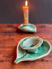 Leaf  candlesticks scs1 each 4 1/2” L