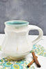 White Faceted Mug in Snow Shadows