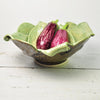 Hosta Leaf bowl 12 cup large sculptural serving vessel