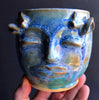 Deer Woman mug in Blue Ice glaze 14 oz
