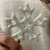 Ornament porcelain snowflake