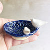 Mama and Baby Bird ceramic  bowl