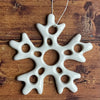 Ornament porcelain snowflake