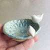 Mama and Baby Bird ceramic  bowl