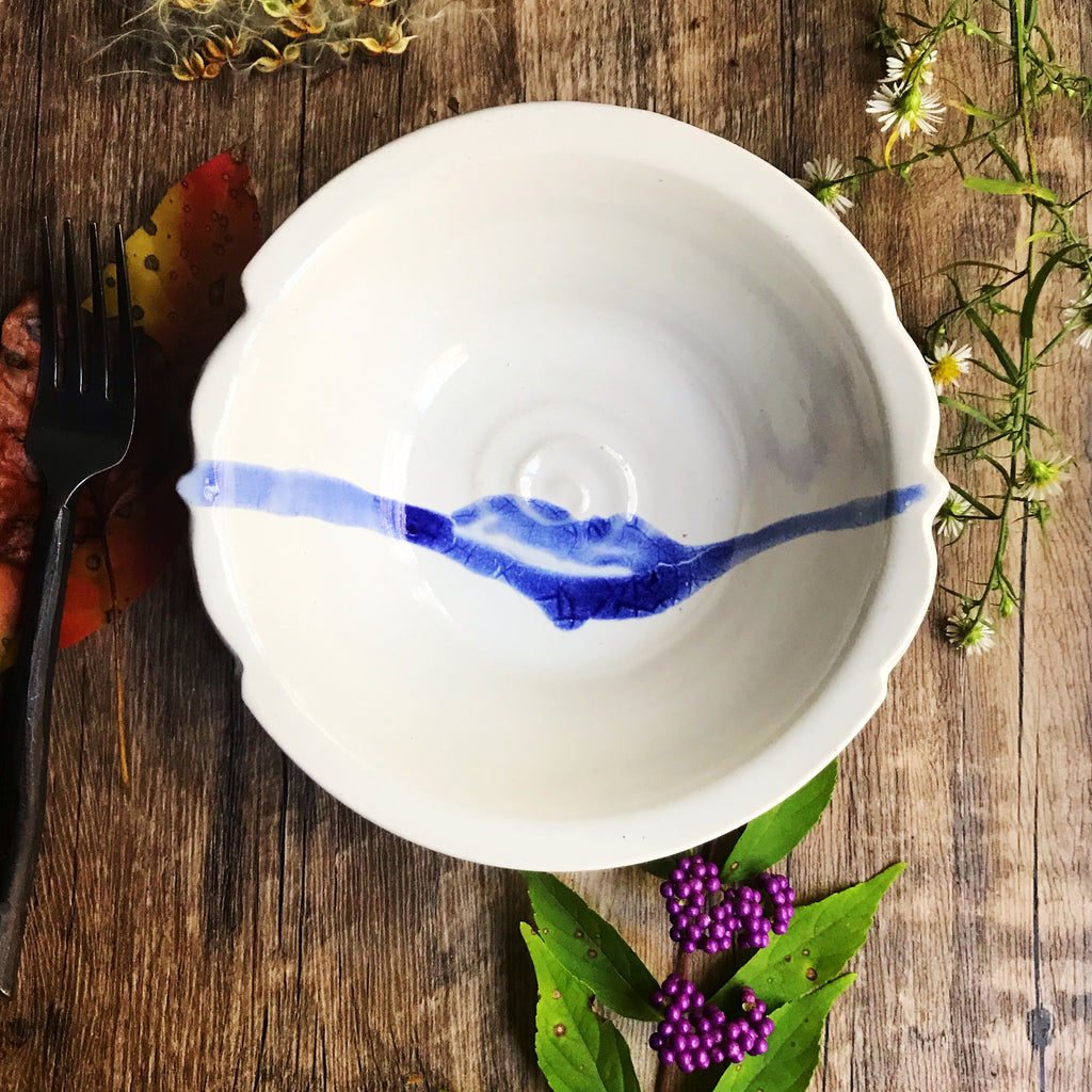 Arabesque bowl in Minimalist 6”D