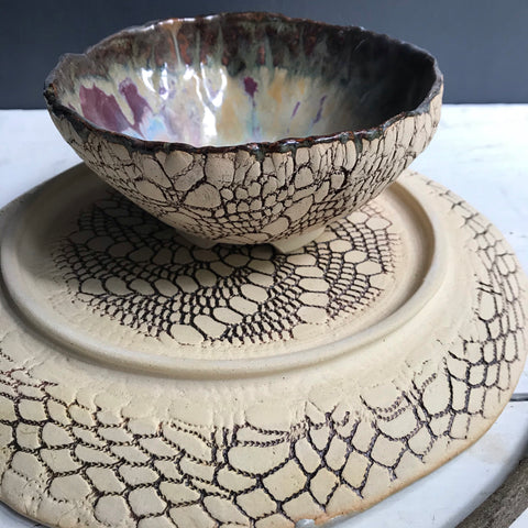 Lee Wolfe Pottery handmade ceramic dinnerware River Journey rustic Lee Wolfe Pottery handmade ceramic dinnerware River Journey rustic