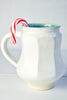 White Faceted Mug in Snow Shadows