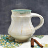 White Faceted Mug in Snow Shadows